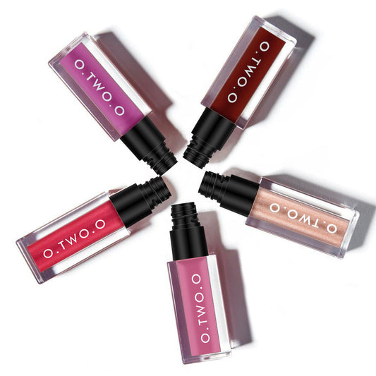 JMT-056010 Multicolor Metallic Lip Gloss Set with Mineral Ingredients for General Skin Type
