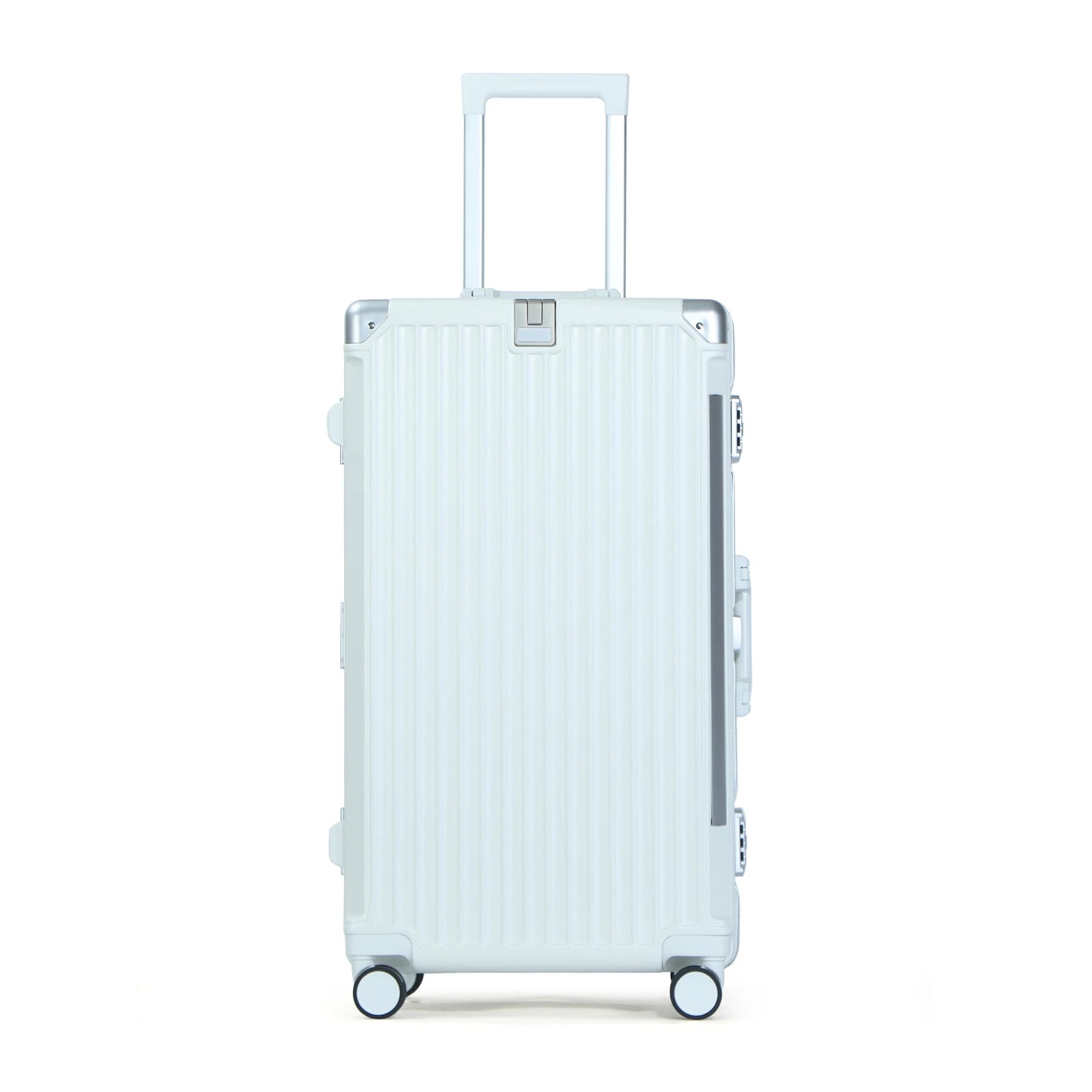 JMT-056458 Customisable Logo Travel Trolley Suitcase with Aluminium Frame and Spinner Wheels