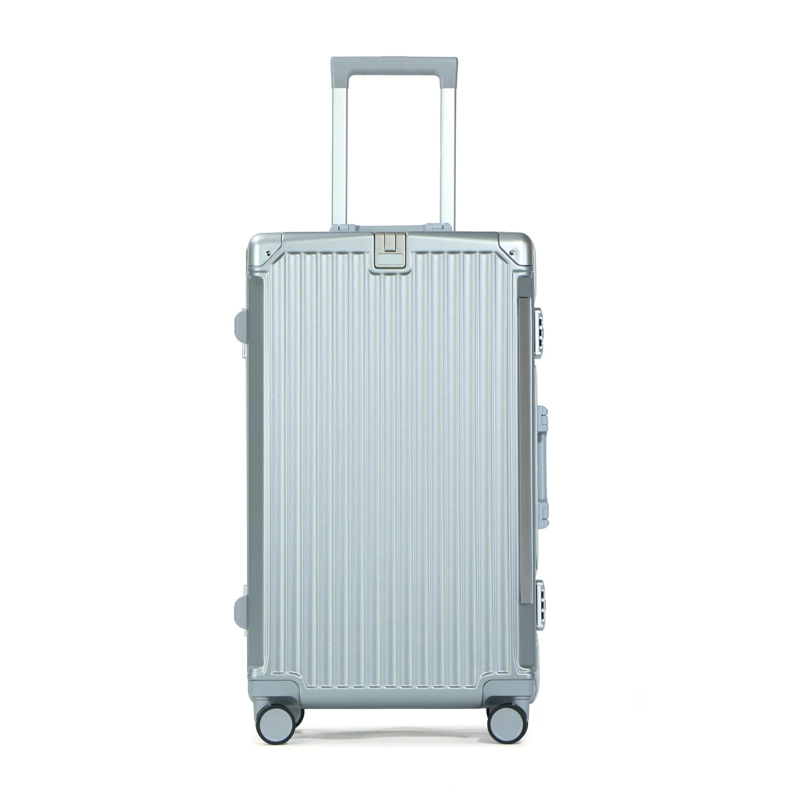 JMT-056458 Customisable Logo Travel Trolley Suitcase with Aluminium Frame and Spinner Wheels