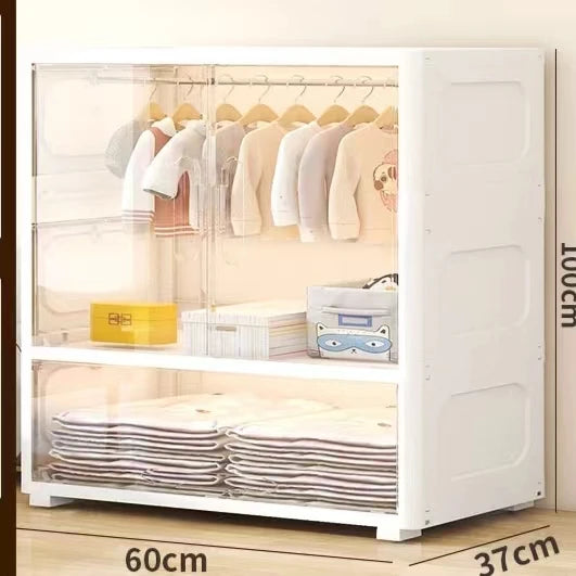 JMT-056522 Kids Storage Cabinet for Toys - Durable PP Furniture Unit for Organising Baby Essentials
