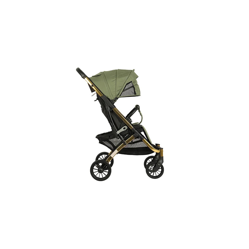 JMT-056714 One-Hand Foldable Baby Stroller with One-Foot Double Brake and 360° Rotating Front Wheels