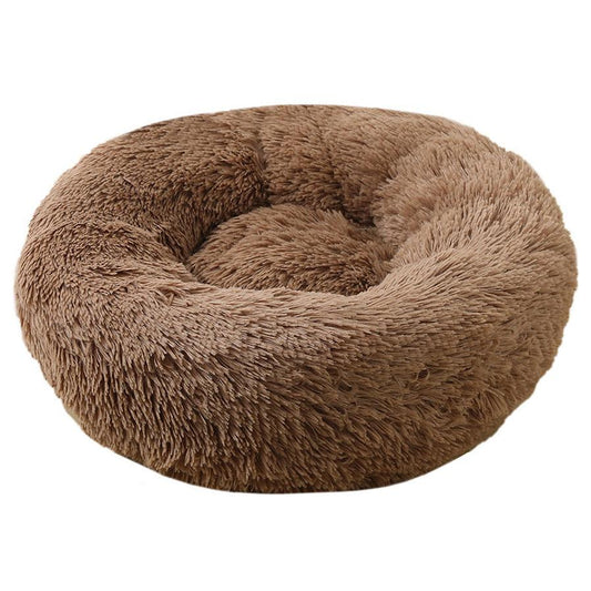 JMT-057034 Warm Plush Round Pet Bed for Dogs and Cats in Various Colors and Sizes