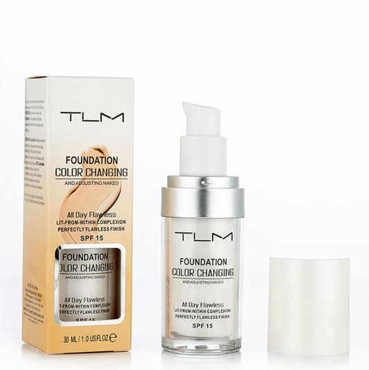 JMT-057162 Color Changing Liquid Foundation with SPF 50 - Self-Adjusting Formula for All Skin Types