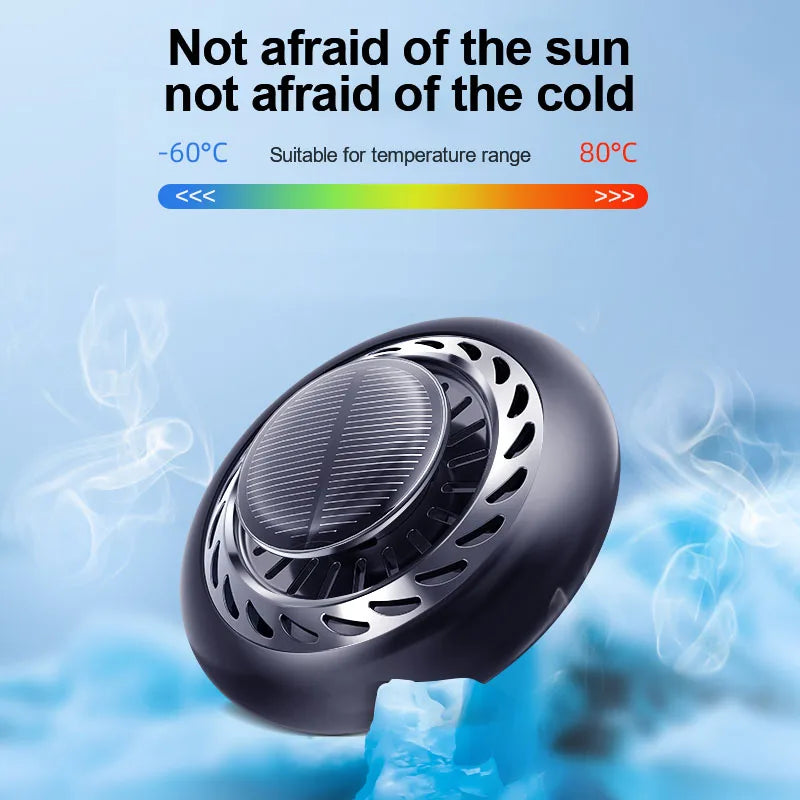JMT-057354 Solar-Powered Rotating Car Aromatherapy Air Freshener for Dashboard Decoration