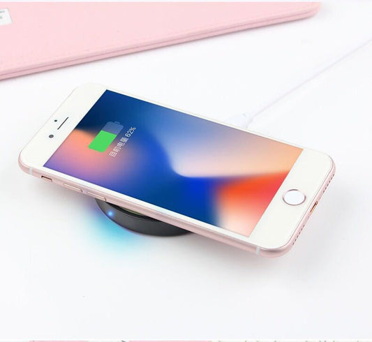 JMT-057418 Compact Qi Wireless Charger Base for Mobile Phones - 5W, ABS Shell, 69*69*9mm