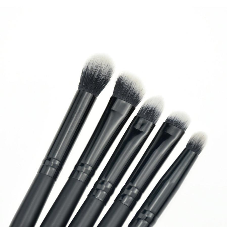 JMT-057994 Small 5-Piece Eye Makeup Brush Set for Eyeshadow, Contouring, and Concealing