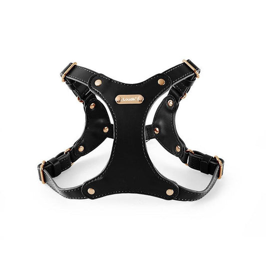 JMT-058058 Leather Dog Chest Harness in Various Colors and Sizes
