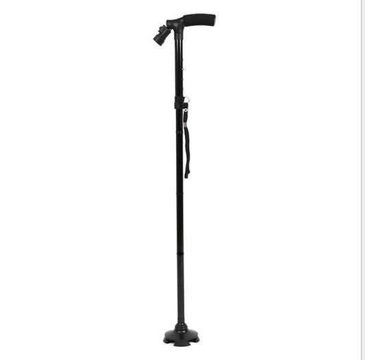 JMT-058506 Adjustable Folding Crutches - Lightweight Aluminum Alloy Tumbler Support, 5-Height Telescopic Design