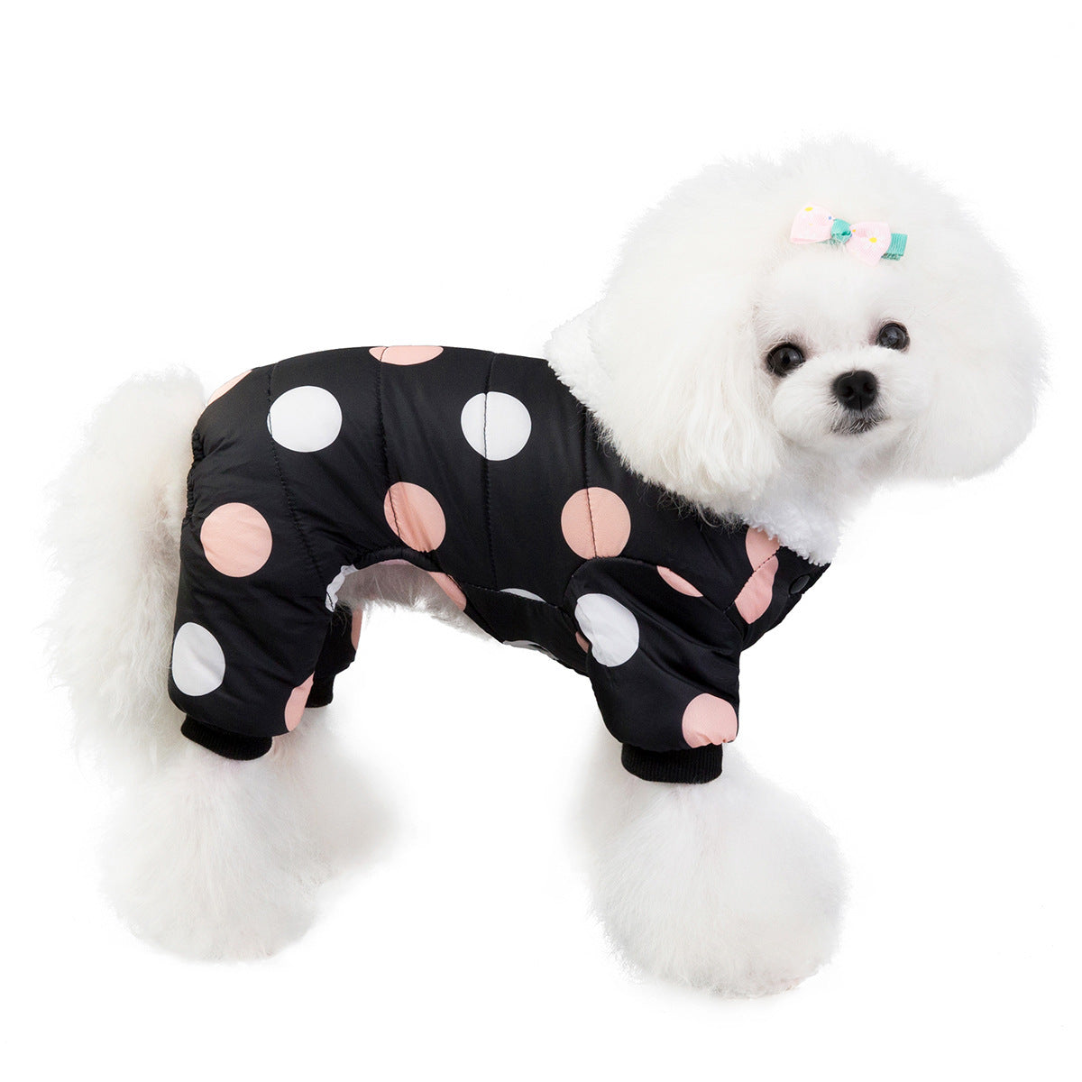 JMT-058506 Cotton Casual Coat with Big Polka Dots for All Genders
