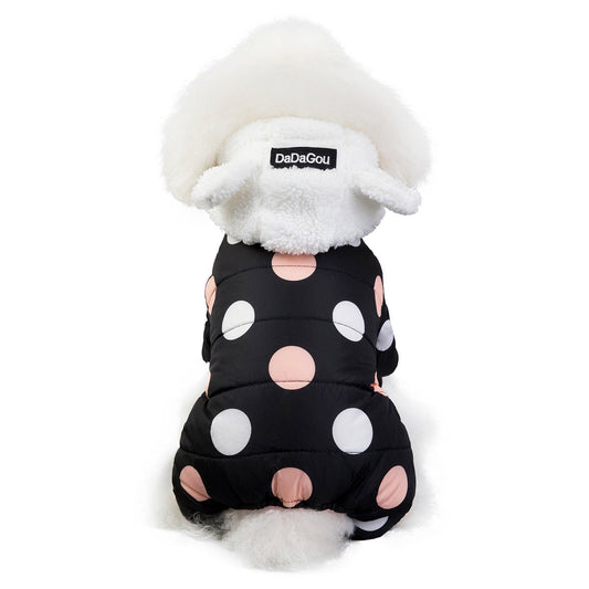 JMT-058506 Cotton Casual Coat with Big Polka Dots for All Genders