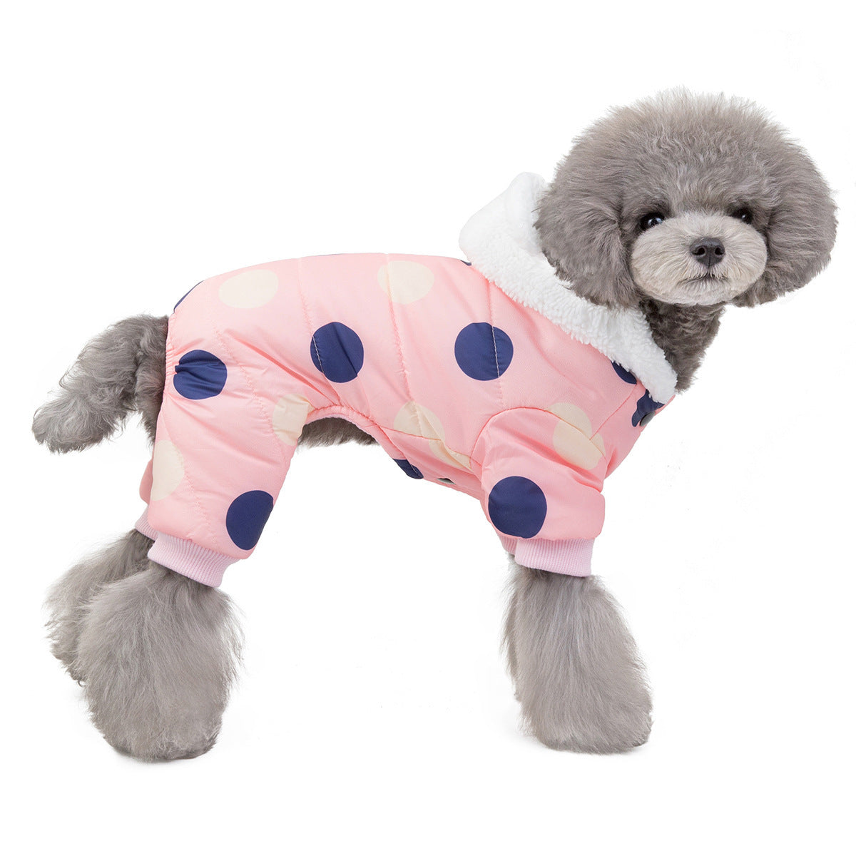 JMT-058506 Cotton Casual Coat with Big Polka Dots for All Genders