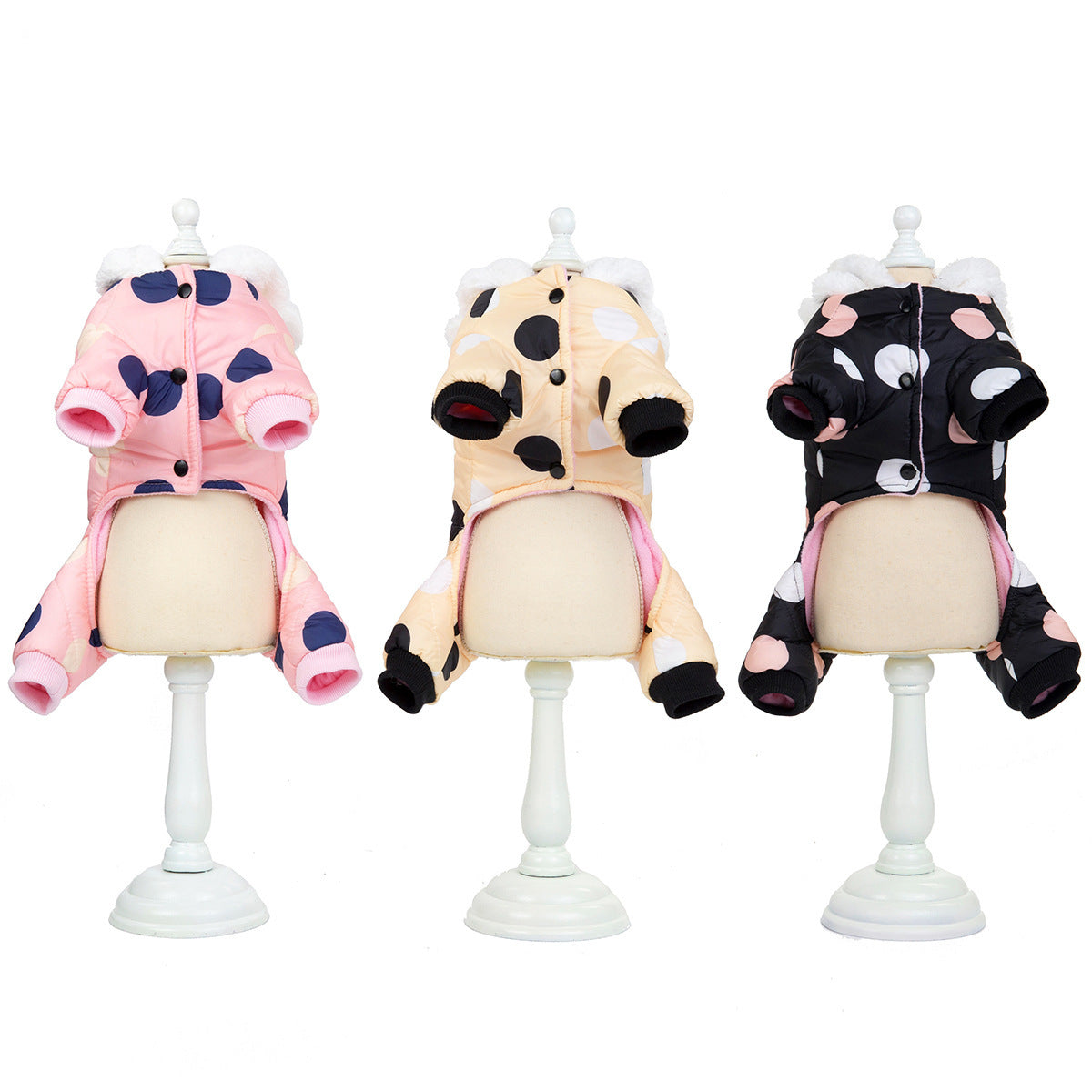 JMT-058506 Cotton Casual Coat with Big Polka Dots for All Genders
