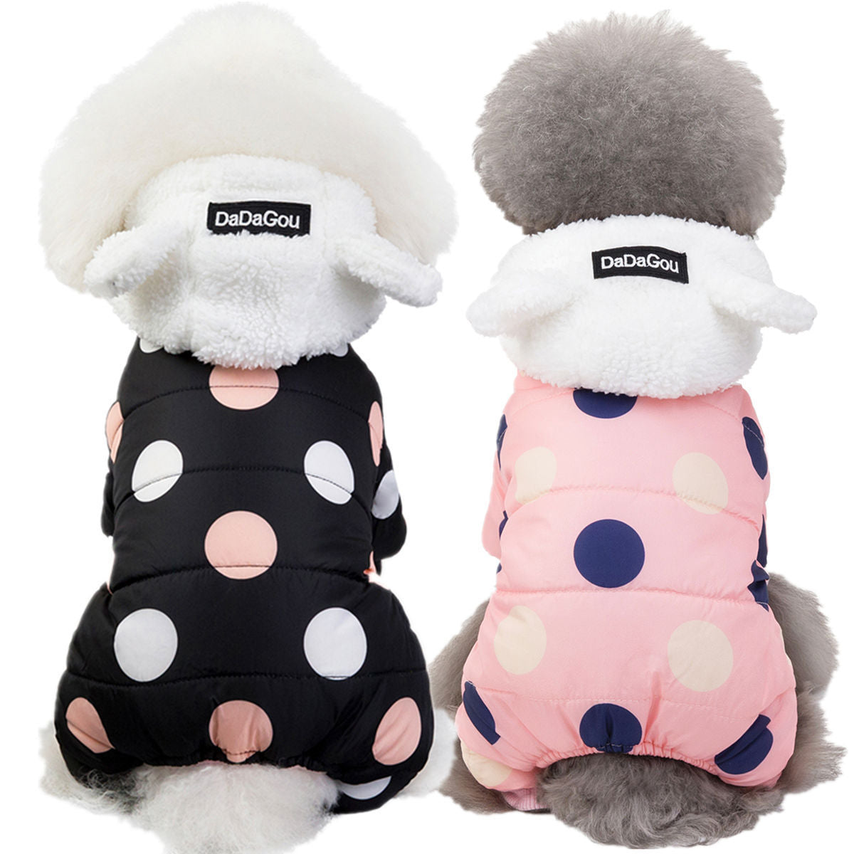JMT-058506 Cotton Casual Coat with Big Polka Dots for All Genders