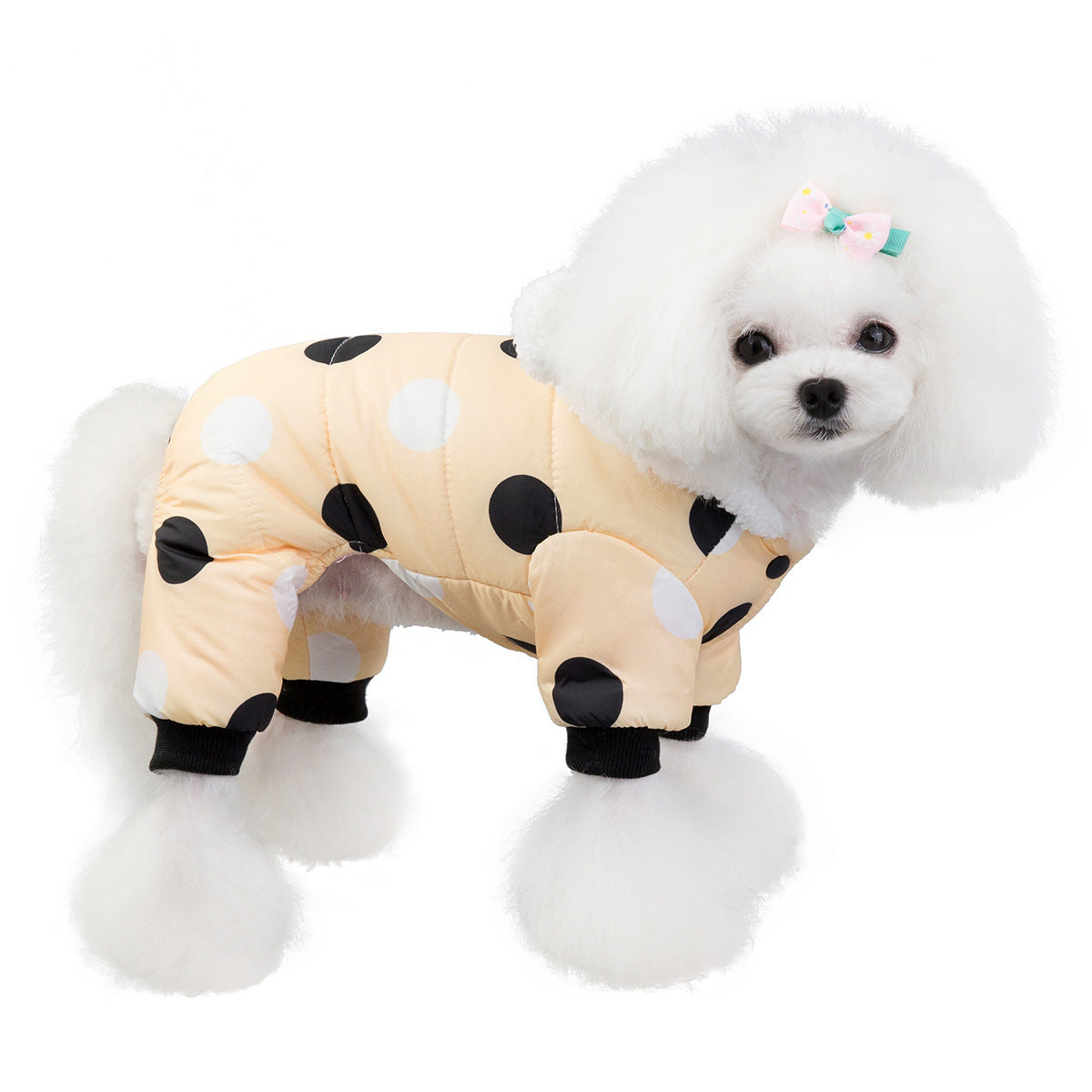 JMT-058506 Cotton Casual Coat with Big Polka Dots for All Genders