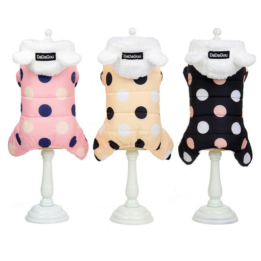 JMT-058506 Cotton Casual Coat with Big Polka Dots for All Genders