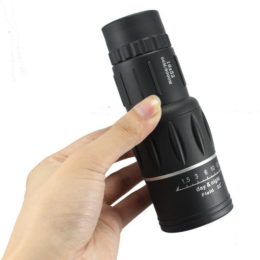 JMT-058890 16X52 High-Powered Monocular Telescope for Smartphones - Clear HD Optics with Large Eyepiece and Bright Image Quality