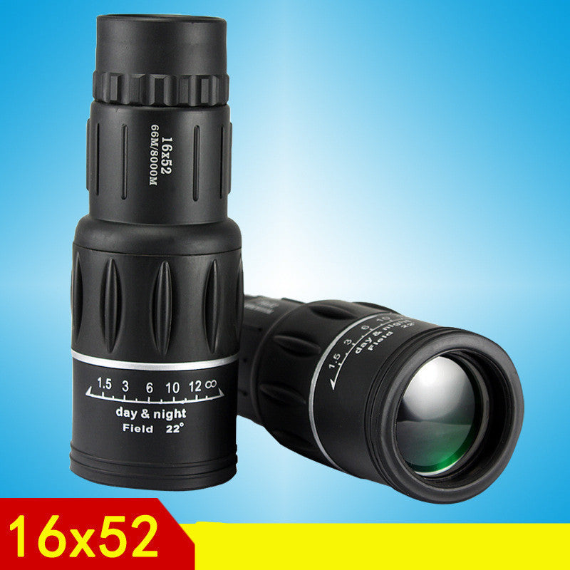 JMT-058890 16X52 High-Powered Monocular Telescope for Smartphones - Clear HD Optics with Large Eyepiece and Bright Image Quality