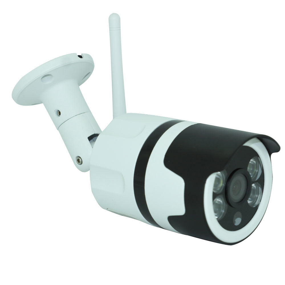 JMT-059210 Outdoor Waterproof WiFi Surveillance Camera with Infrared and White Light – 720P/1080P Resolution, Metal Construction, Supports Remote Monitoring