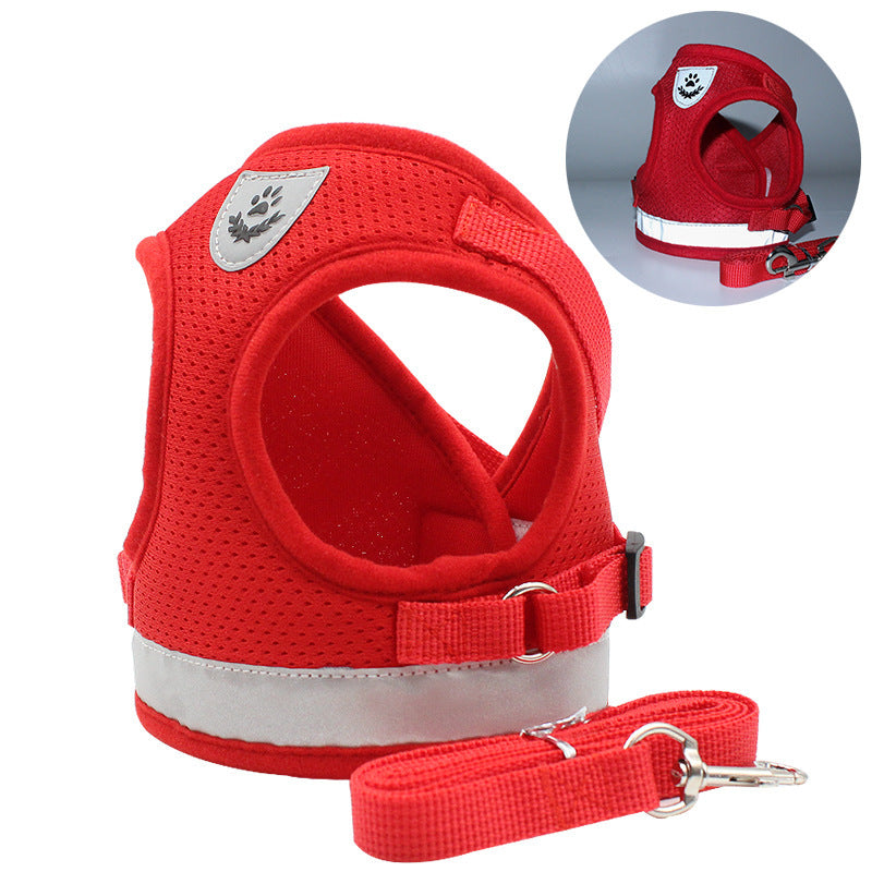 JMT-059210 Reflective and Breathable Polyester Pet Chest Strap for Comfortable Outdoor Adventures