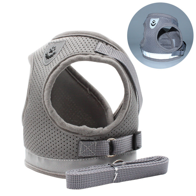 JMT-059210 Reflective and Breathable Polyester Pet Chest Strap for Comfortable Outdoor Adventures