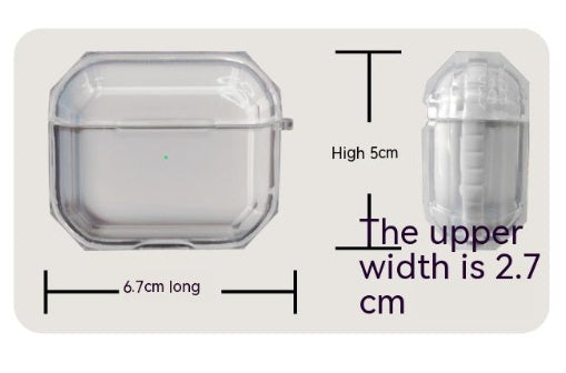 JMT-059210 Transparent Drop-Resistant TPU Silicone Protective Case for AirPods – Multiple Colors Available