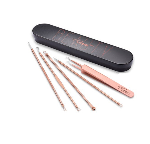 JMT-059274 Precision Acne Removal Tool Kit with Blackhead Extractor and Squeezing Needle