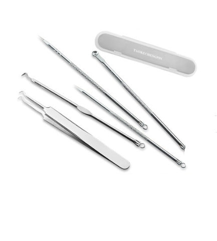 JMT-059274 Precision Acne Removal Tool Kit with Blackhead Extractor and Squeezing Needle