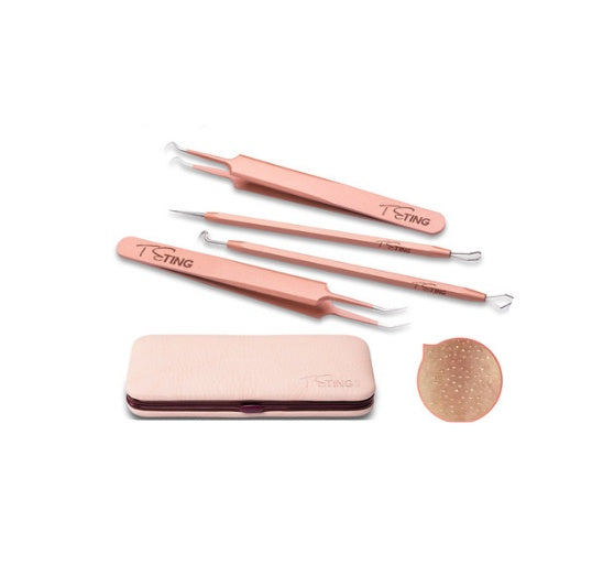 JMT-059274 Precision Acne Removal Tool Kit with Blackhead Extractor and Squeezing Needle