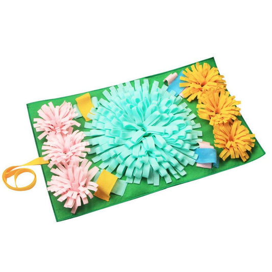 JMT-059338 3D Multicolored Snuffle Mat for Dogs and Cats - 45x75cm, Machine Washable, Ideal for Puppies