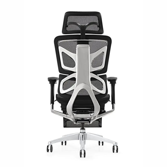 JMT-059786 Ergonomic Adjustable High Back Mesh Office Chair with Footrest and Lumbar Support