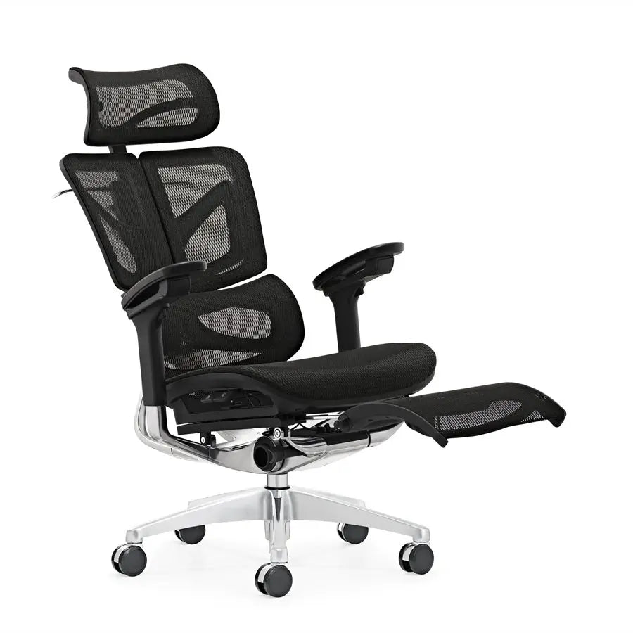 JMT-059786 Ergonomic Adjustable High Back Mesh Office Chair with Footrest and Lumbar Support
