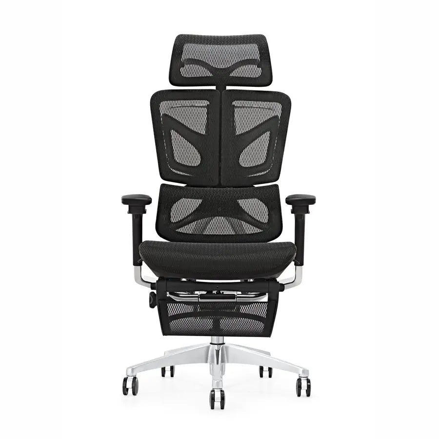 JMT-059786 Ergonomic Adjustable High Back Mesh Office Chair with Footrest and Lumbar Support