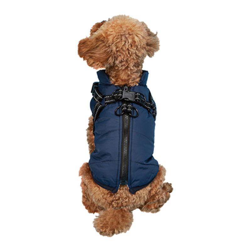 JMT-059786 Waterproof and Warm Thickened Jacket for Dogs - Cotton Outer Layer, Available in Multiple Colors and Sizes