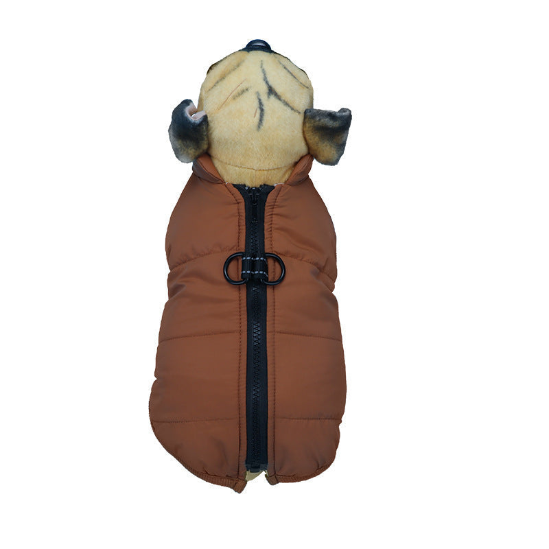 JMT-059786 Waterproof and Warm Thickened Jacket for Dogs - Cotton Outer Layer, Available in Multiple Colors and Sizes