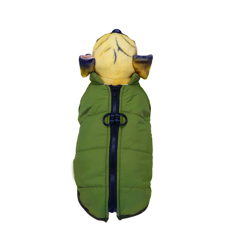 JMT-059786 Waterproof and Warm Thickened Jacket for Dogs - Cotton Outer Layer, Available in Multiple Colors and Sizes