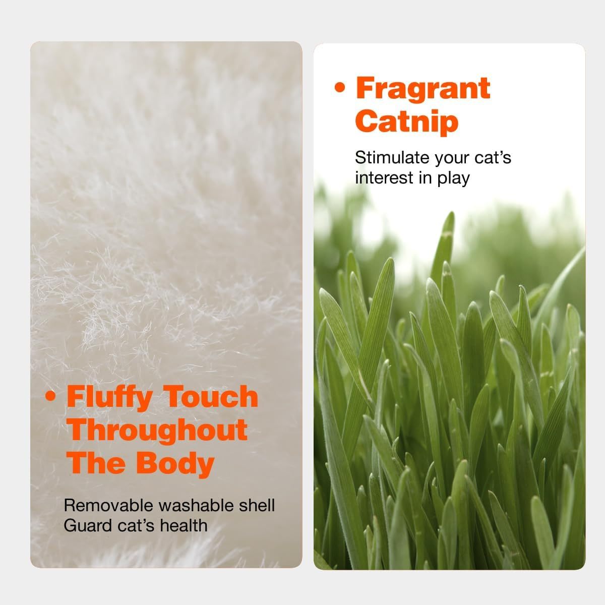 JMT-059850 Rechargeable Automatic Cat Toy - Interactive Owl with Catnip, Flapping Wings & Melodic Sounds for Indoor Play