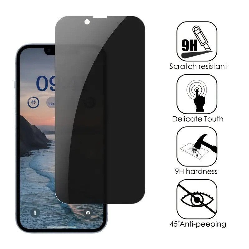 JMT-060042 Tempered Glass Anti-Peeping Front Film for iPhone 16 Series