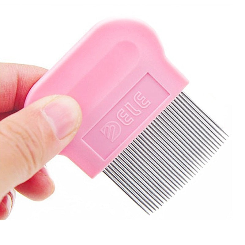 JMT-060106 Pet Dog Comb for Flea Removal and Fluffy Hair Care – Needle and Row Design for Gentle Knot Detangling