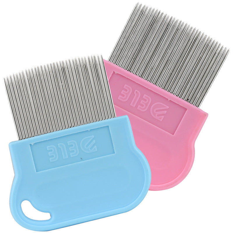 JMT-060106 Pet Dog Comb for Flea Removal and Fluffy Hair Care – Needle and Row Design for Gentle Knot Detangling