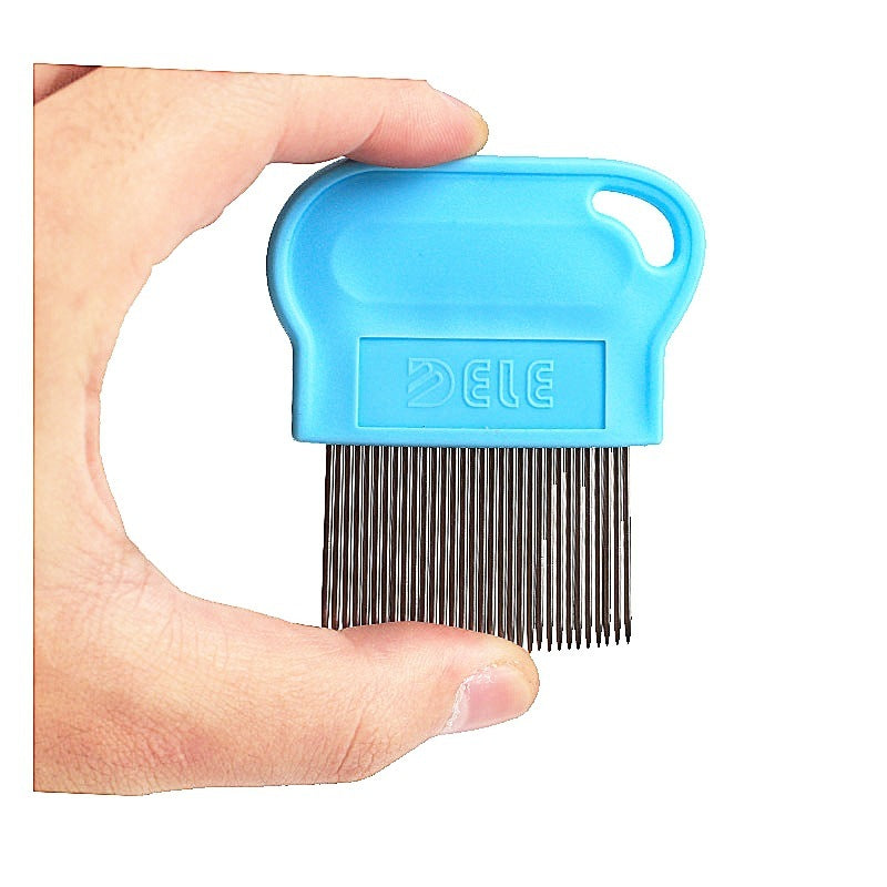 JMT-060106 Pet Dog Comb for Flea Removal and Fluffy Hair Care – Needle and Row Design for Gentle Knot Detangling