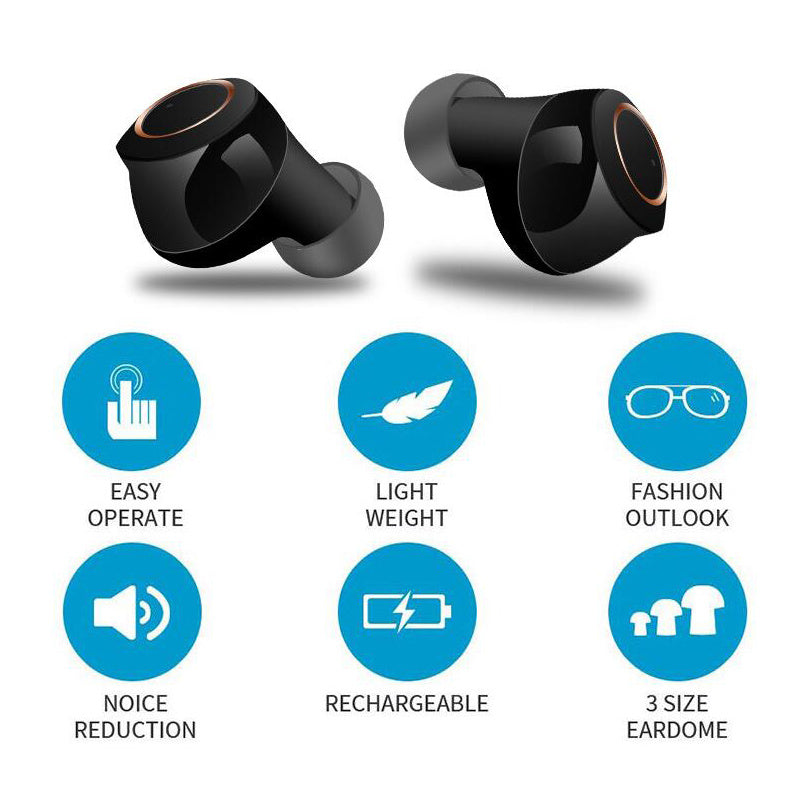 JMT-060682 Bluetooth Hearing Aid with Touch Volume Control and Charging Case