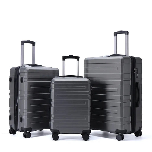 JMT-060746 Luggage Set with TSA Lock and Spinner Wheels – Durable ABS and PC Travel Suitcases for Easy Carry-On
