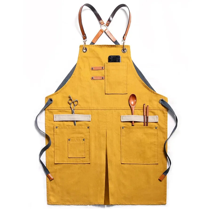 JMT-061066 Stylish Eco-Friendly Cowboy Apron for Hairdressers, Baristas, and Florists