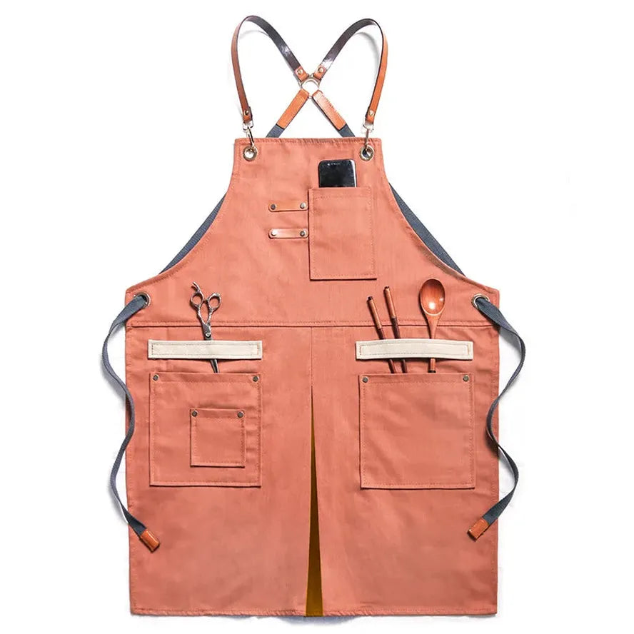 JMT-061066 Stylish Eco-Friendly Cowboy Apron for Hairdressers, Baristas, and Florists