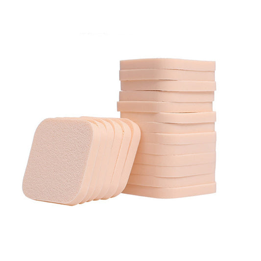 JMT-061450 Square Cotton Pads - 20 Pieces, Soft SBR Material, 3.8cm x 3.8cm, Ideal for Makeup Application