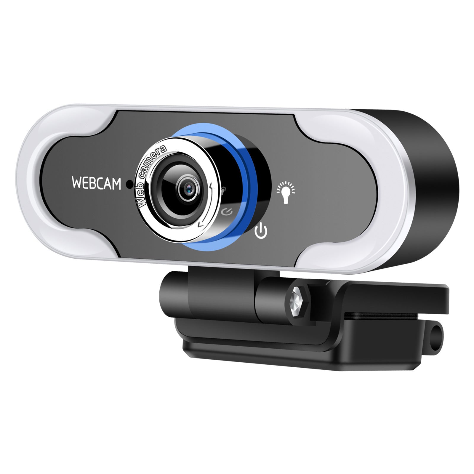 JMT-061706 1080P USB Camera with LED Supplement Light and Omnidirectional Microphone for Online Classes and Live Streaming
