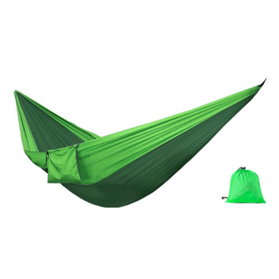 JMT-062218 Portable Double Backpacking Hammock - Nylon Parachute for Outdoor Adventures