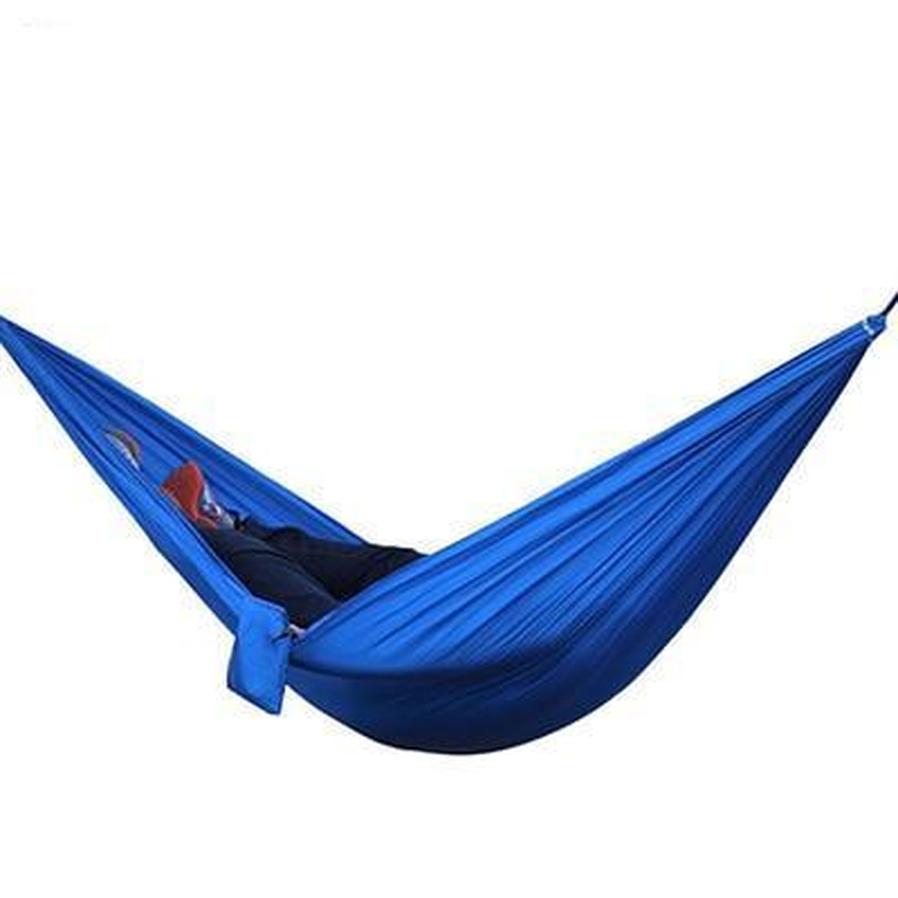 JMT-062218 Portable Double Backpacking Hammock - Nylon Parachute for Outdoor Adventures