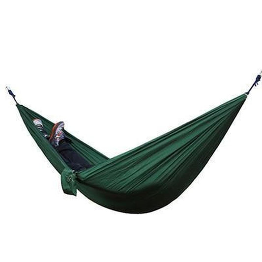 JMT-062218 Portable Double Backpacking Hammock - Nylon Parachute for Outdoor Adventures