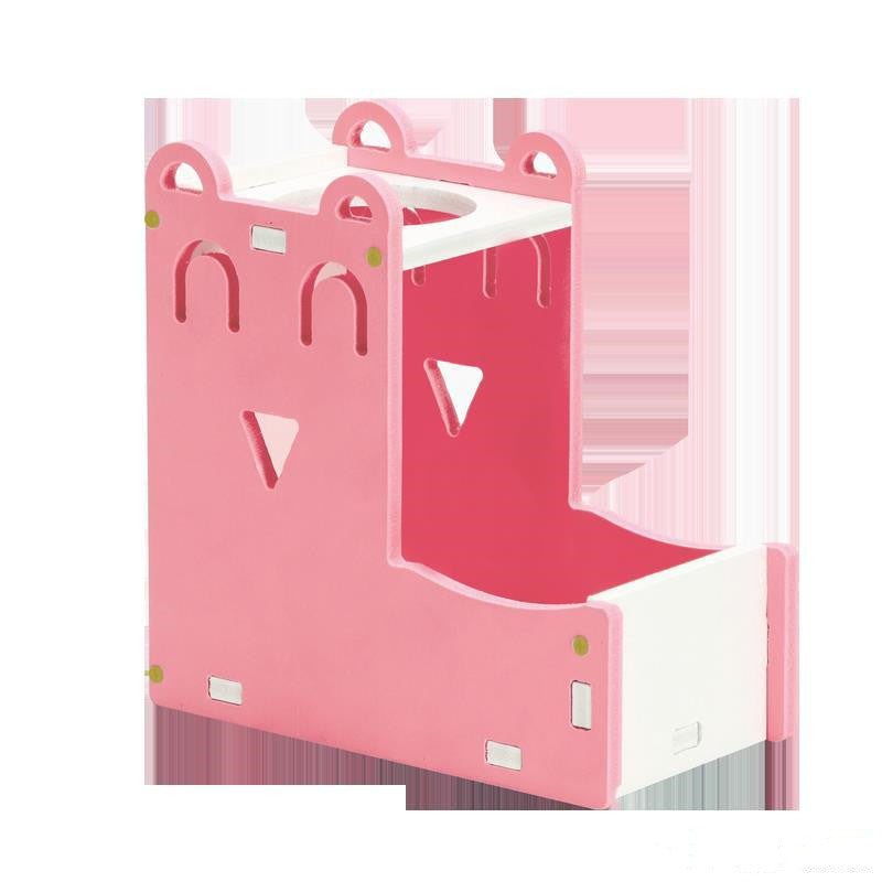 JMT-062346 Automatic Hamster Water Bottle and Food Basin - Eco-Friendly Plastic with Molar Features, 80ml Capacity, Easy to Install and Use